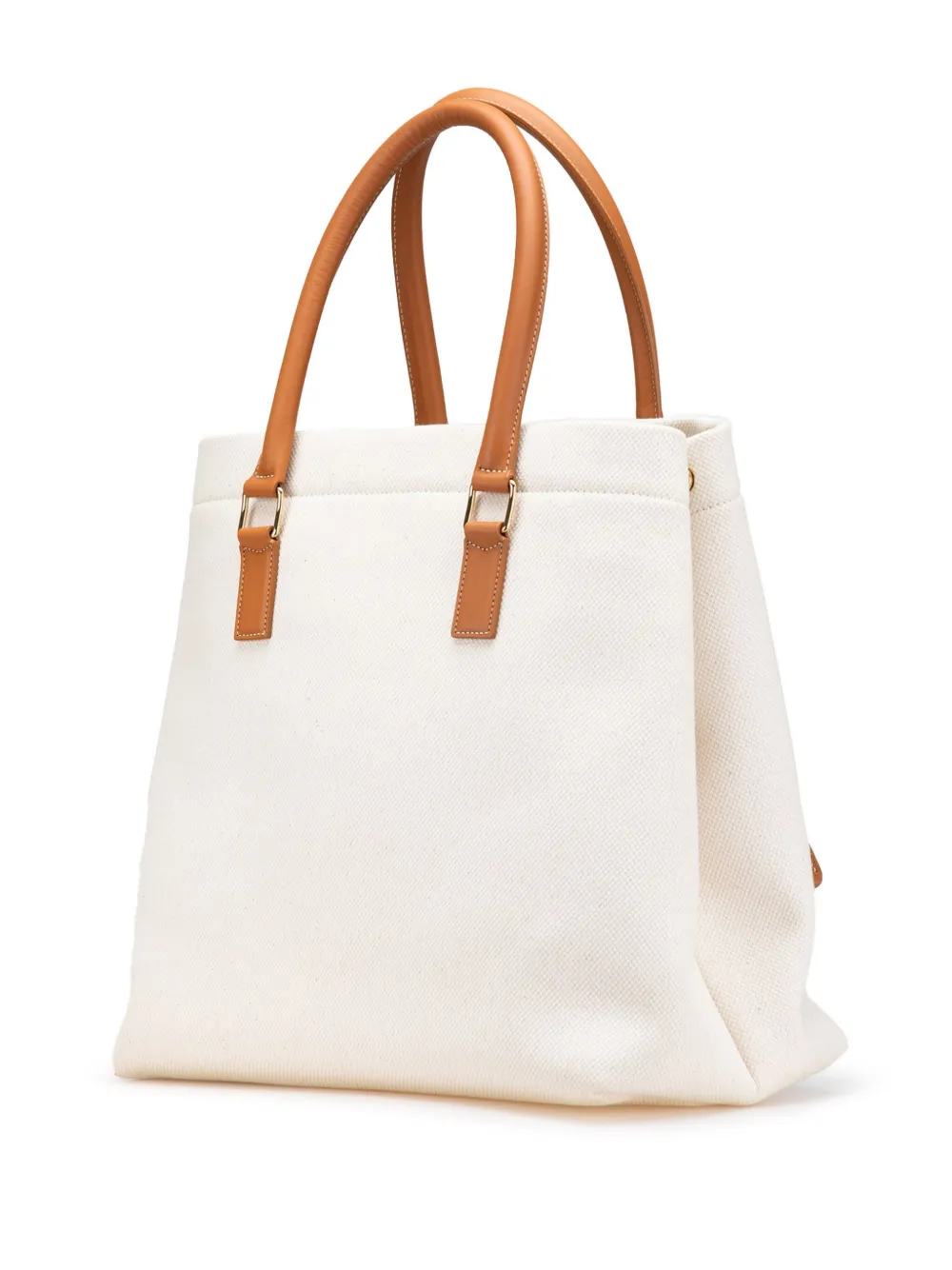 Pre-owned Celine 2019 Small Canvas Logo Print Horizontal Cabas Tote Bag