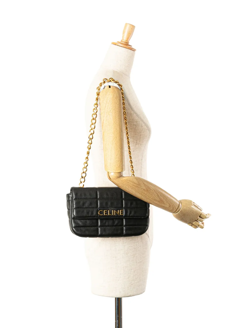 Céline Pre-Owned 2022 Matelasse Goatskin Monochrome Chain shoulder bag | Pre-Owned | Image 2