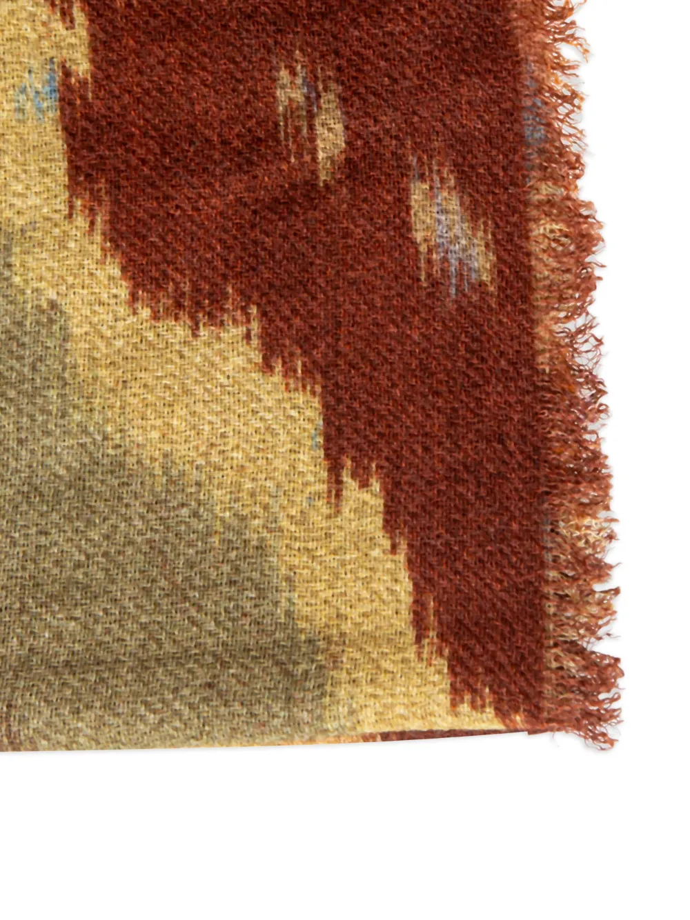 GAYNOR BONGARD abstract-print fringed scarf | Image 2