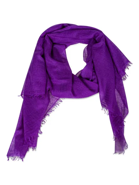 GAYNOR BONGARD fringed wool scarf