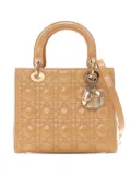 Christian Dior Pre-Owned 2011 Medium Patent Cannage Lady Dior satchel - Brown