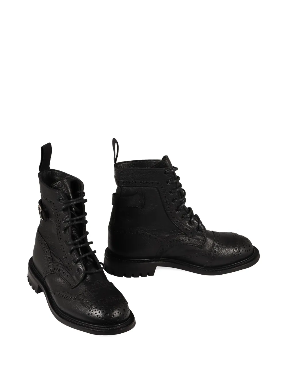 Tricker's buckle-strap brogue combat boots | Combat Boots | Image 2