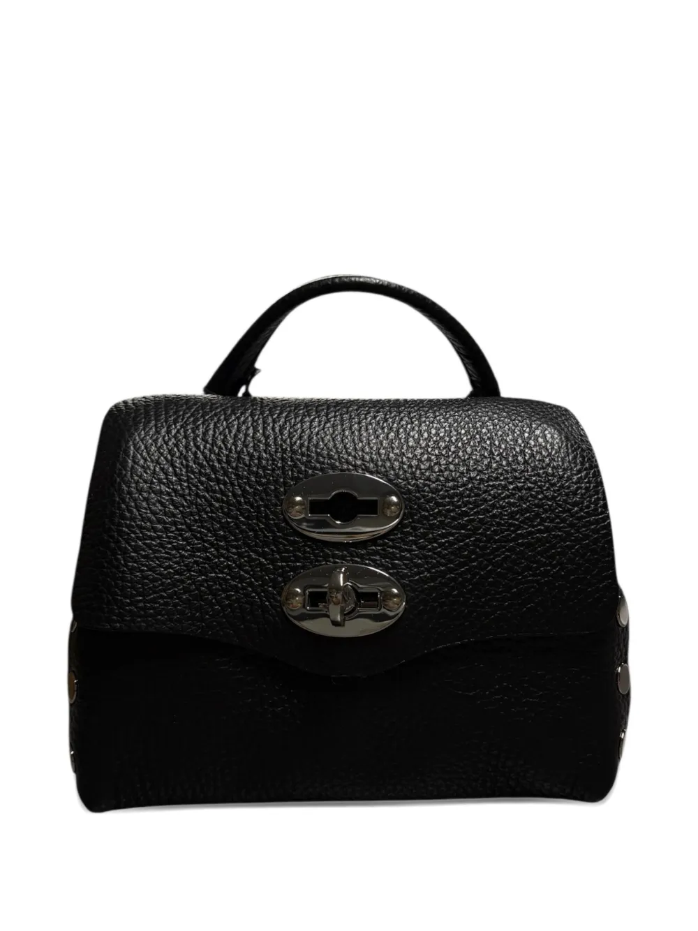 Zanellato Postina leather tote bag Zwart