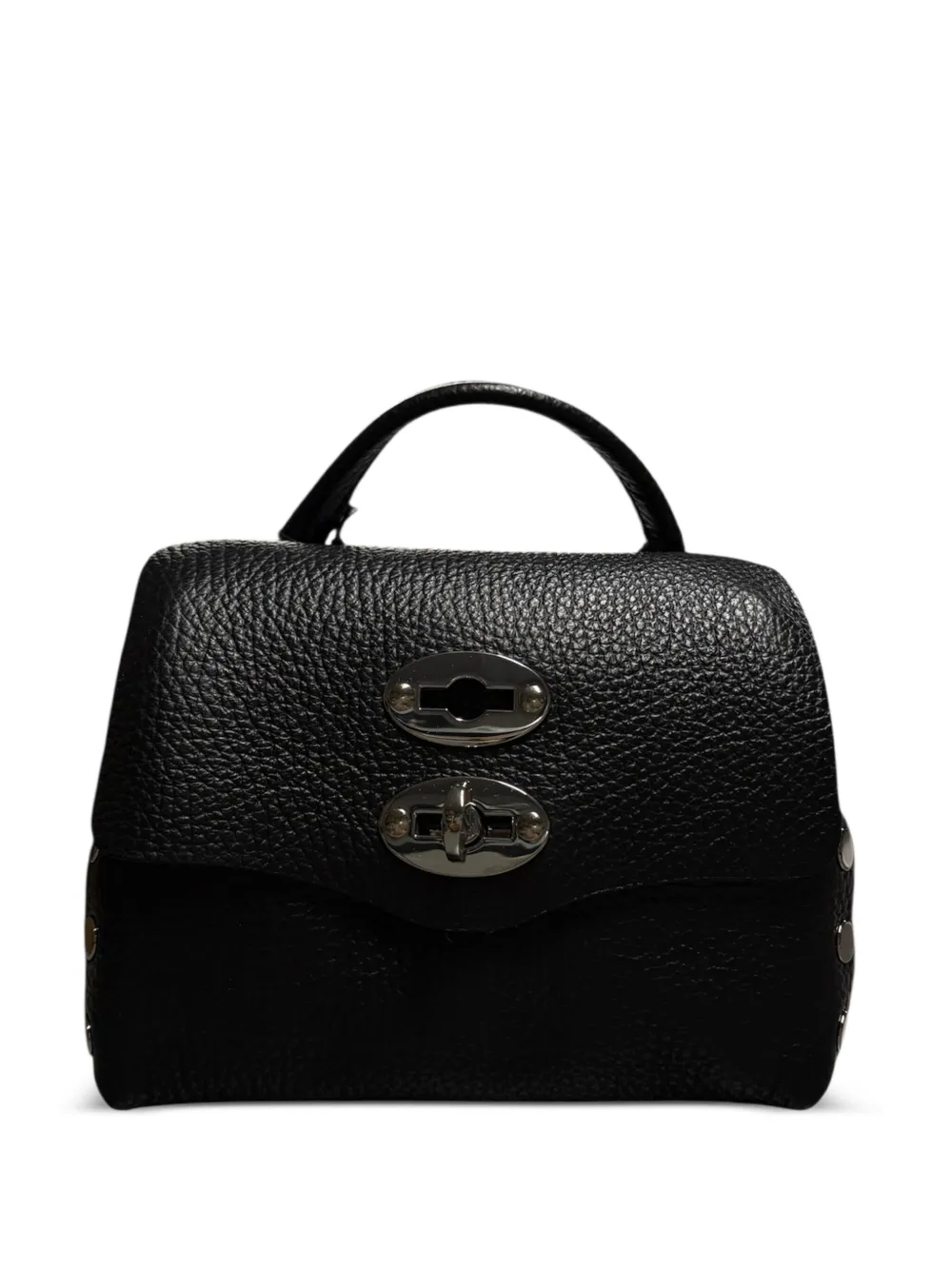 Zanellato Postina leather tote bag Zwart