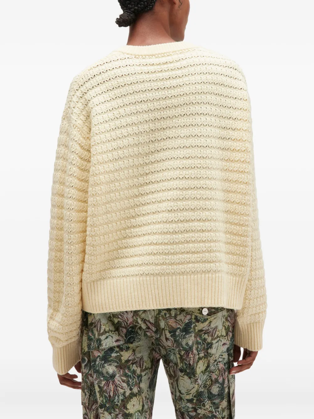 GANNI Trui met knoopdetail Beige