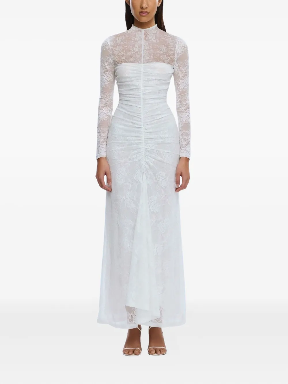 SIGNIFICANT OTHER Nida long-sleeve lace maxi dress - Wit