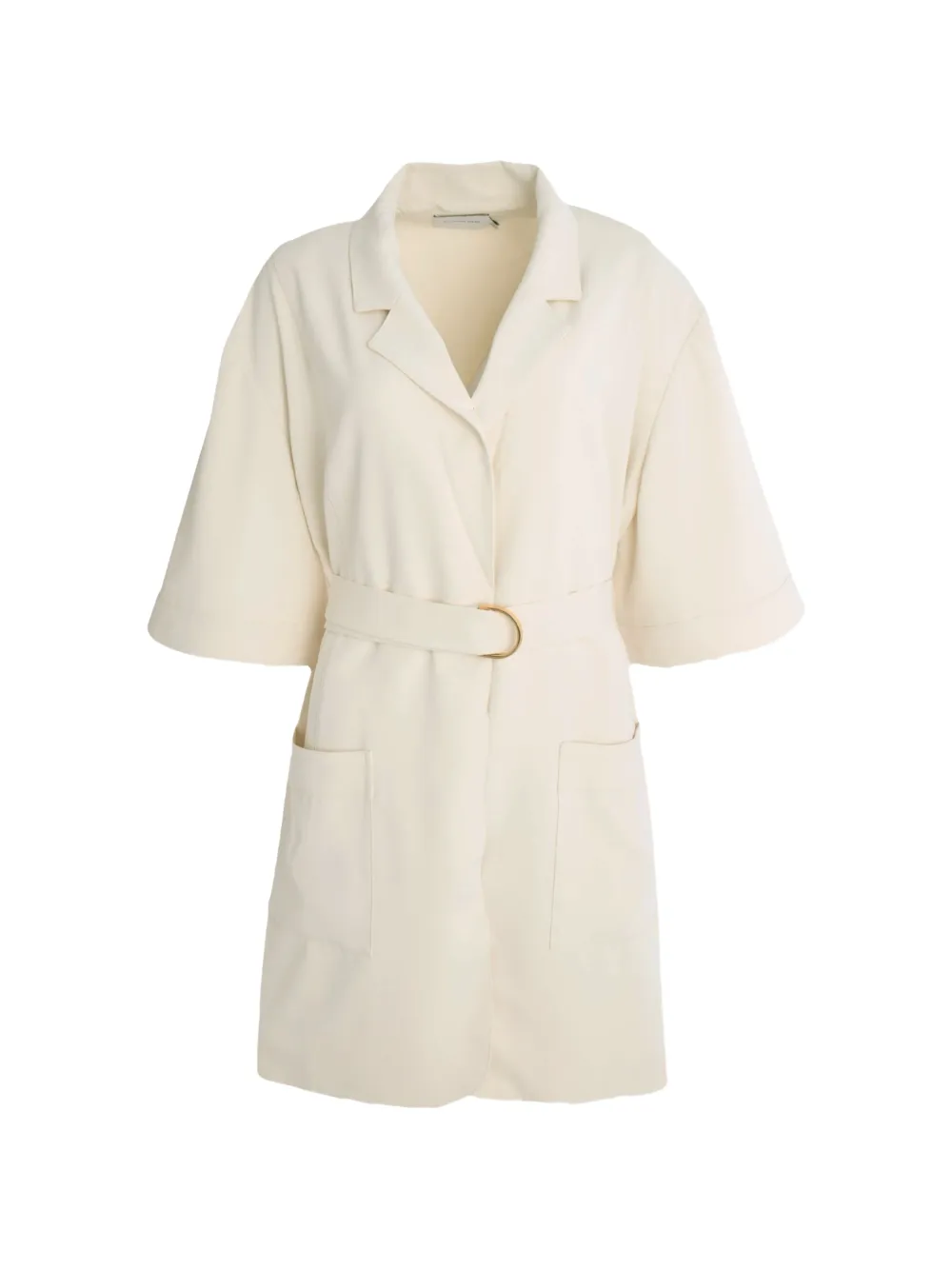 SIGNIFICANT OTHER Bowie belted collared mini dress - Toni neutri