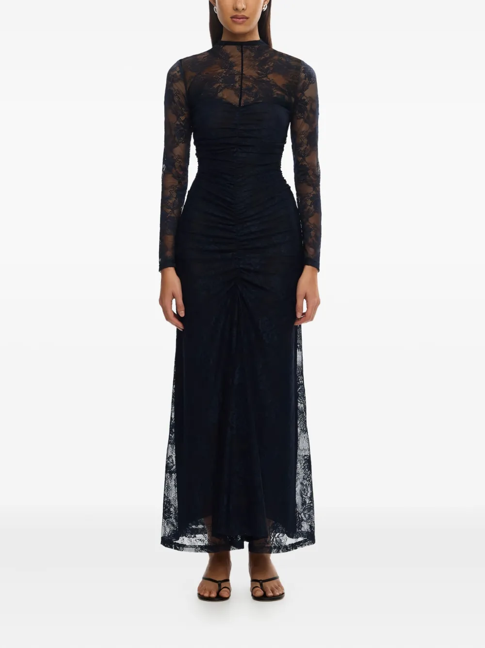 SIGNIFICANT OTHER NIDA long-sleeve maxi dress - Blauw