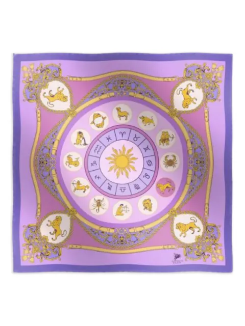 Elios Milano lion zodiac scarf