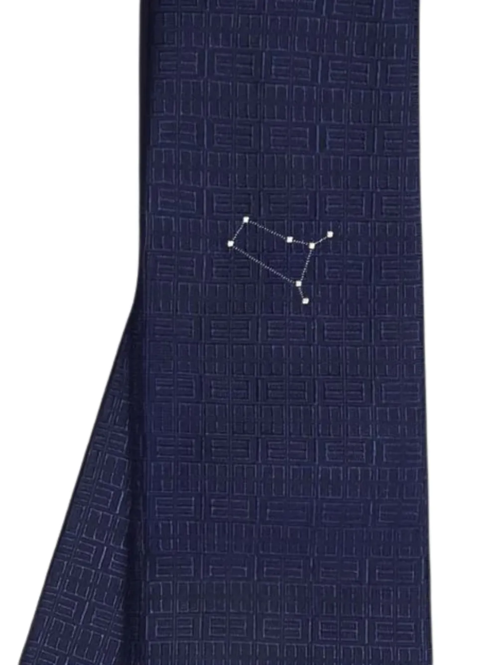 Elios Milano Gemini geometric-pattern silk tie | Image 2