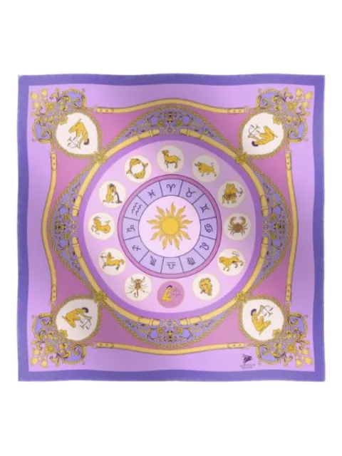 Elios Milano Seidenschal mit Sternzeichen-Print