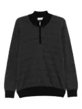 Gran Sasso virgin wool half-zip sweatshirt - Black