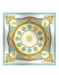 Elios Milano zodiac-print baroque scarf - Green