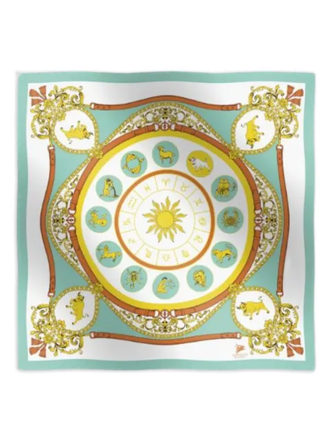 Elios Milano zodiac-print baroque scarf