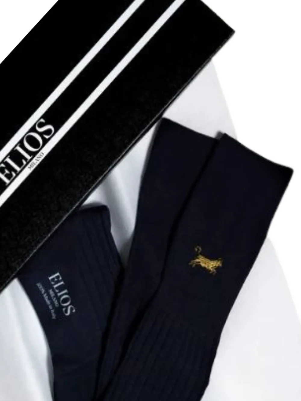 Elios Milano embroidered ribbed socks | Image 2