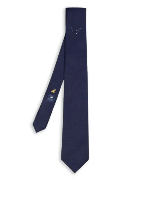 Elios Milano Aries geometric-pattern silk tie