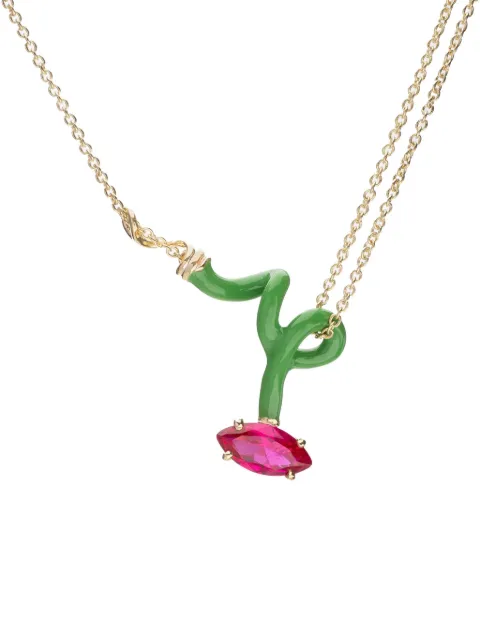 Bea Bongiasca sterling-silver Vine Curl Corundum necklace