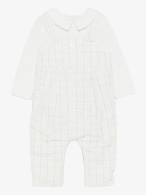 Patachou checked peter pan-collar romper