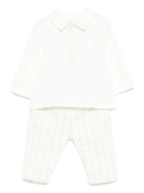 Patachou checked-pattern trousers (set of two)