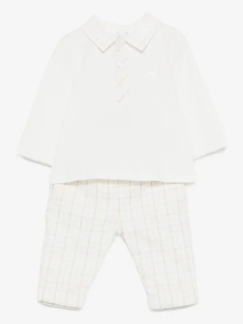 Patachou checked-pattern trousers (set of two)