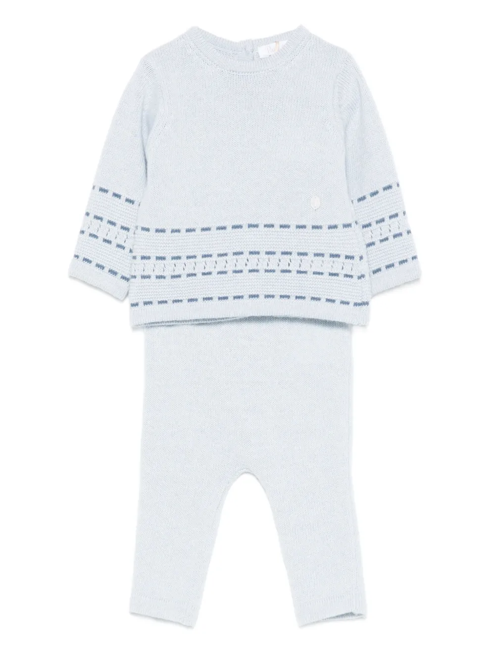 Patachou Knitted Trousers (set Of Two) In Blue