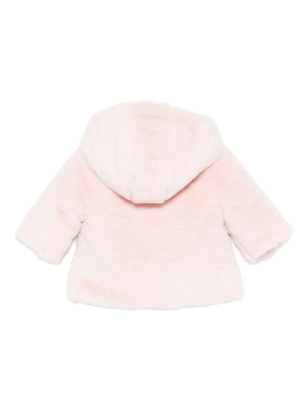 Patachou Faux-fur Coat In Pink