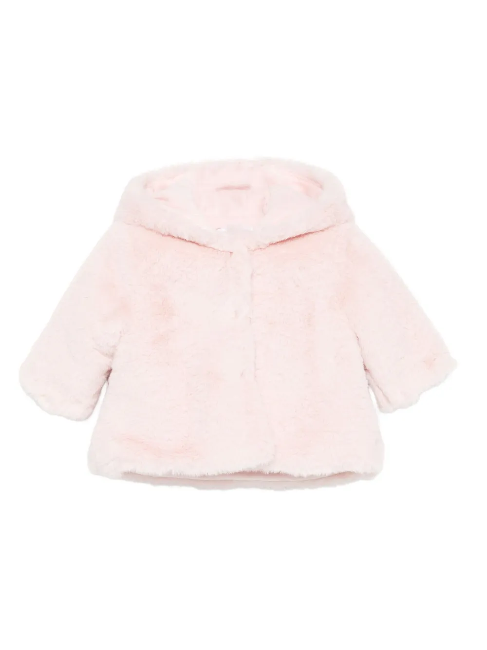 Patachou Faux-fur Coat In Pink