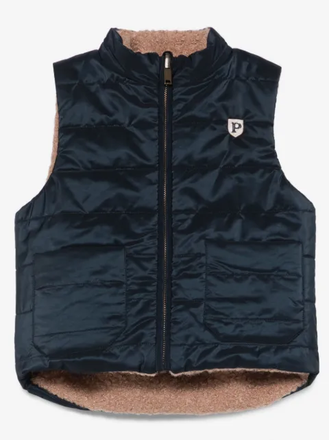 Patachou zip-front quilted vest