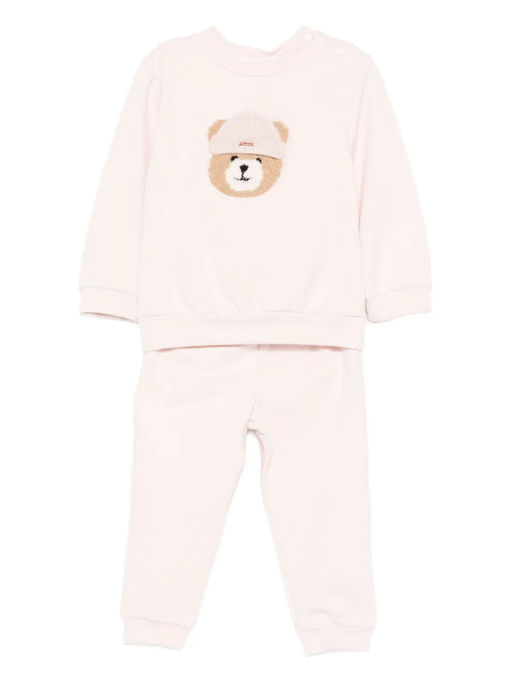 Patachou embroidered-bear trousers (set of two) | Pink | Image 1