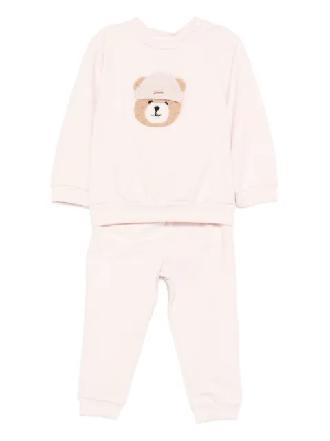Patachou embroidered-bear trousers (set of two)