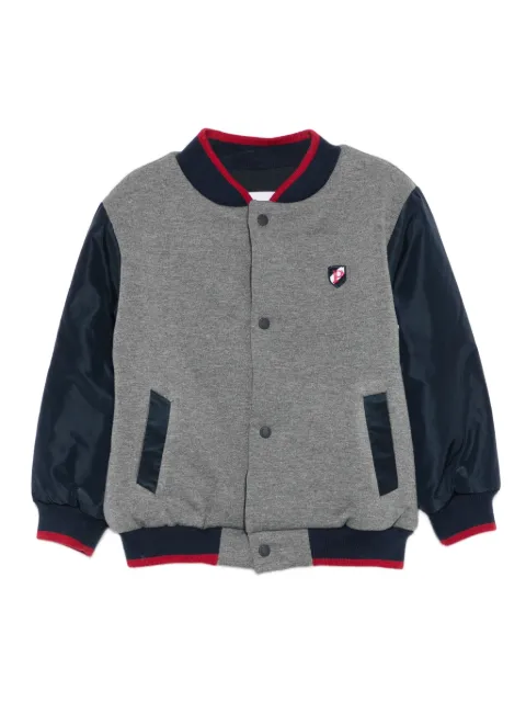 Patachou contrast-panel bomber jacket