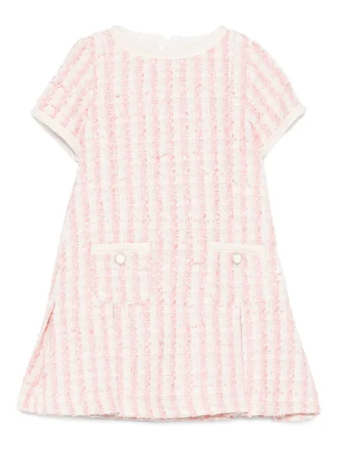 Patachou vestido de tweed a rayas