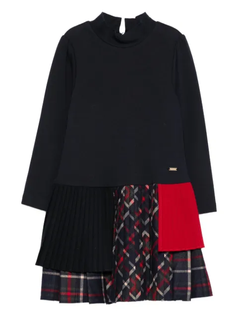 Patachou pleated panelled dress