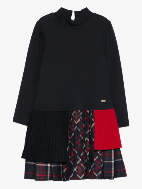 Patachou pleated panelled dress