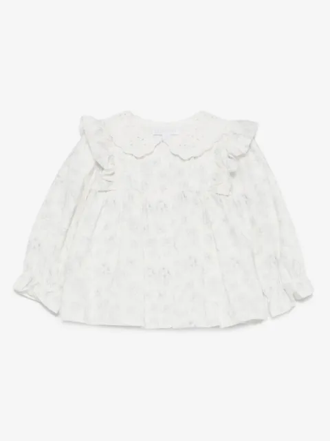Patachou floral-print ruffled blouse