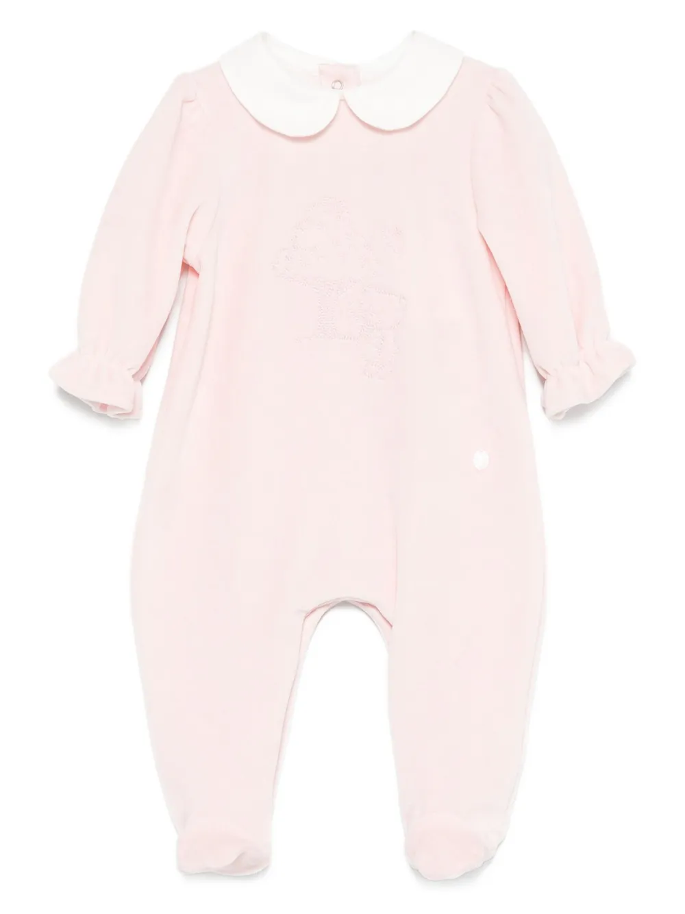 Patachou Peter Pan-collar Pajama In Pink