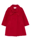 Patachou bow pleated peacoat - Red