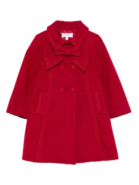 Patachou bow pleated peacoat