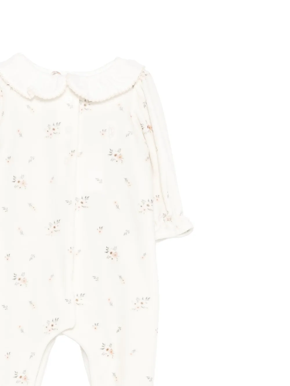 Patachou Pyjama met Peter Pan kraag en bloemenprint Wit