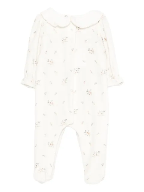 Patachou pijama con cuello Peter Pan y estampado floral