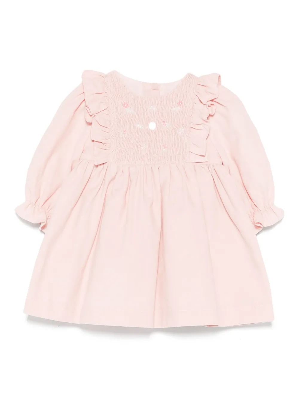 Patachou Smocked Ruffled Dress In Pink