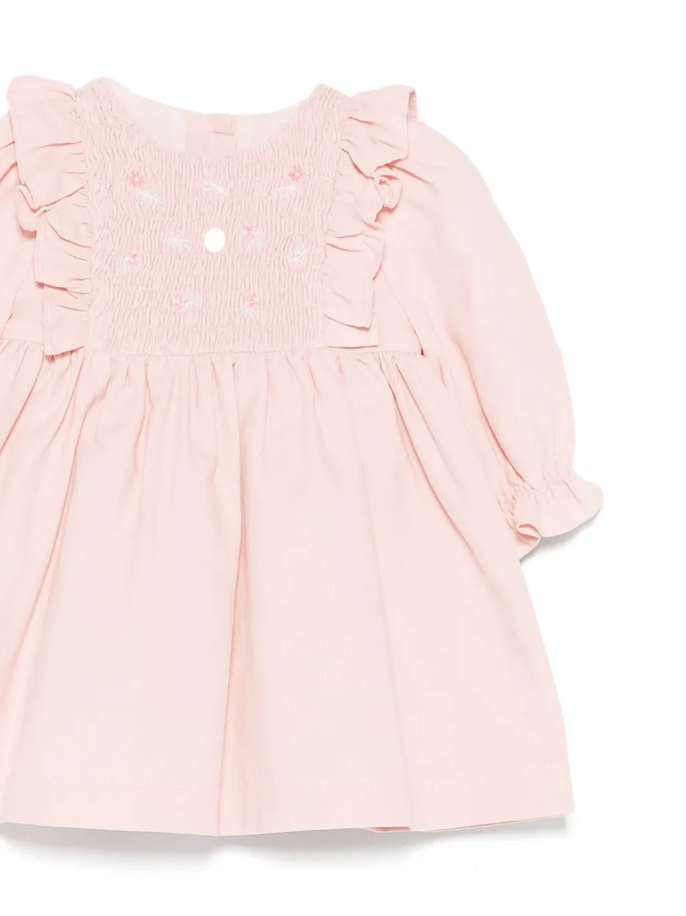 Patachou Smocked Ruffled Dress In Pink