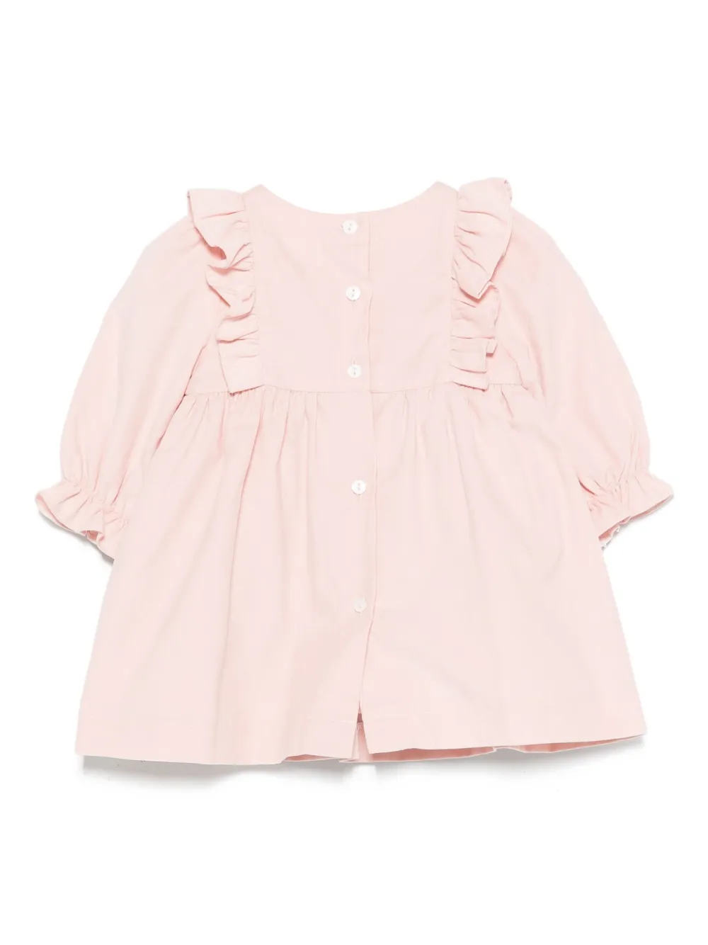 Patachou Smocked Ruffled Dress In Pink
