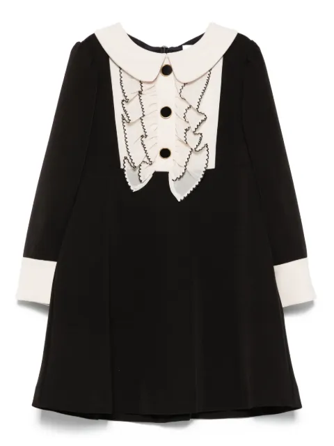 Patachou peter-pan collar ruffled dress