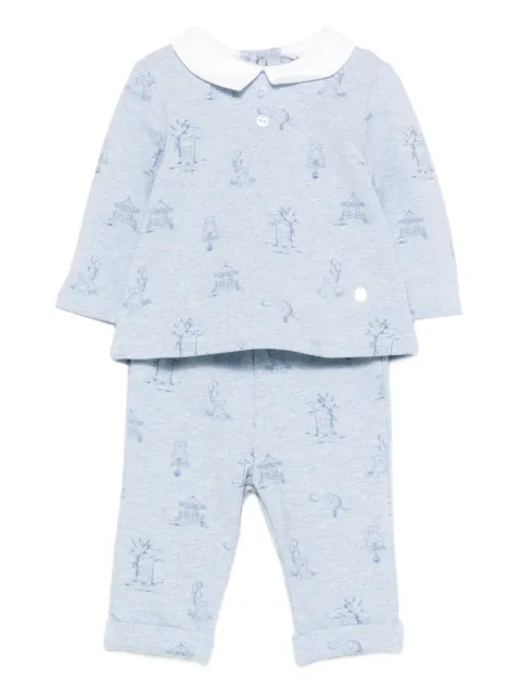 Patachou graphic-print trousers (set of two)