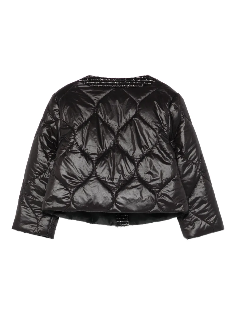 Patachou tweed-trim padded jacket | Girls Padded Jackets | Image 2