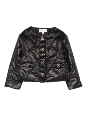 ドルチェアンドガッバーナ　キッズ　ボーイズ　ガールズ　レザージャケット　正規品 Dolce & Gabbana Kids Studded Leather Biker Jacket | Black | FARFETCH