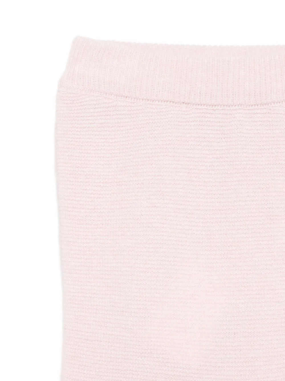 Patachou Knitted Teddy-applique Trousers In Pink
