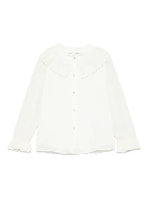 Patachou pleated-collar blouse