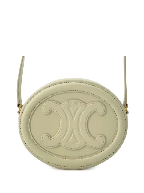 Céline Pre-Owned 2018-2024 Small Calfskin Cuir Triomphe Oval crossbody bag